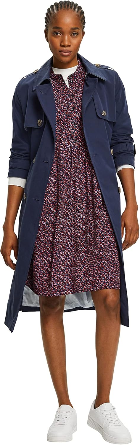 ESPRIT Damen 993ee1e307 Kleid, Schwarz