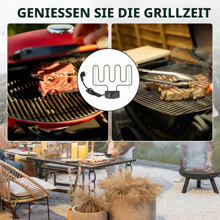 Heizschlange Elektrisch 2000W, Universal Heizschlange für Räucherofen Elektrisch, Räucherzubehör Ele