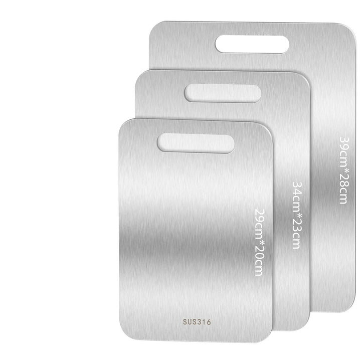 3PCS Schneidebrett Titan,BPA-freies Doppelseitiges Lebensmittel Titanium Cutting Board,S316 Schneide