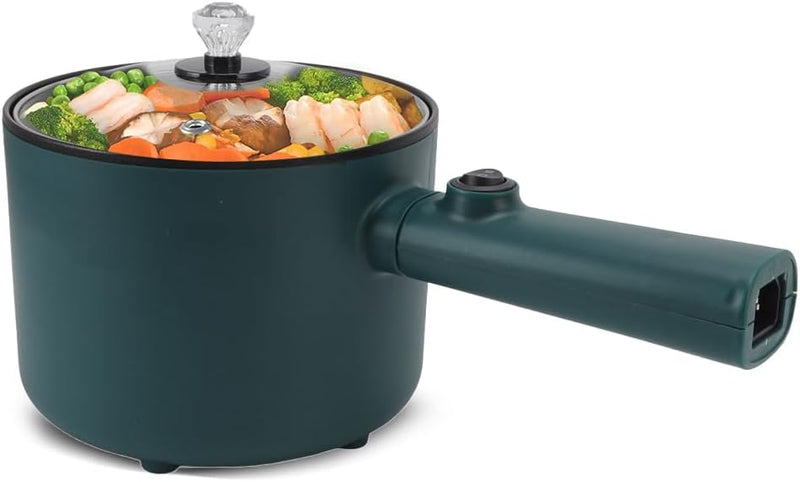 Elektrischer Hot Pot Kochtopf mit Deckel 1,8 l Elektrischer Nudeltopf Multikocher mit Deckel Langer
