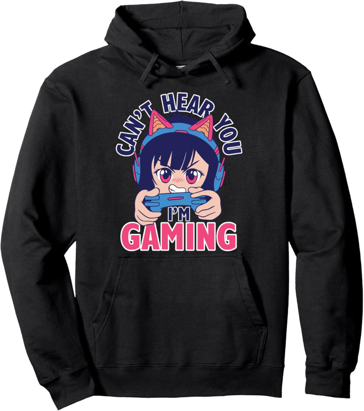 Lustiger Gamer Girl Anime Spruch Pullover Hoodie