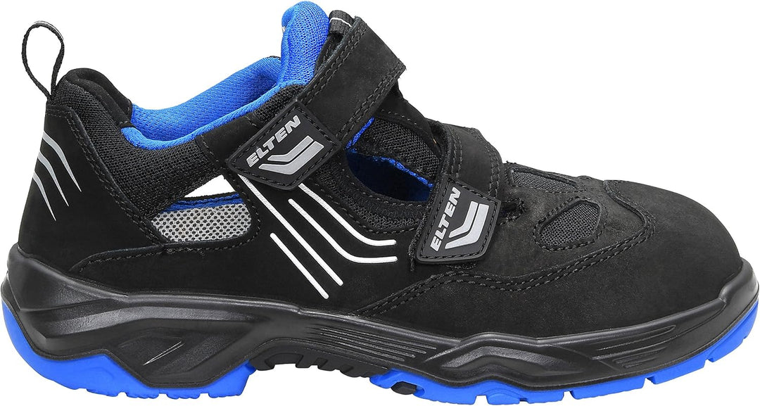 ELTEN Sicherheitsschuhe AMBITION blue Easy ESD S1, Herren, sportlich, leicht, schwarz/blau, Stahlkap