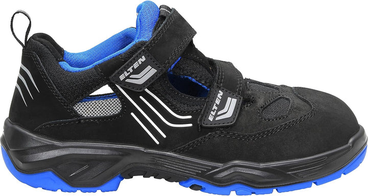 ELTEN Sicherheitsschuhe AMBITION blue Easy ESD S1, Herren, sportlich, leicht, schwarz/blau, Stahlkap