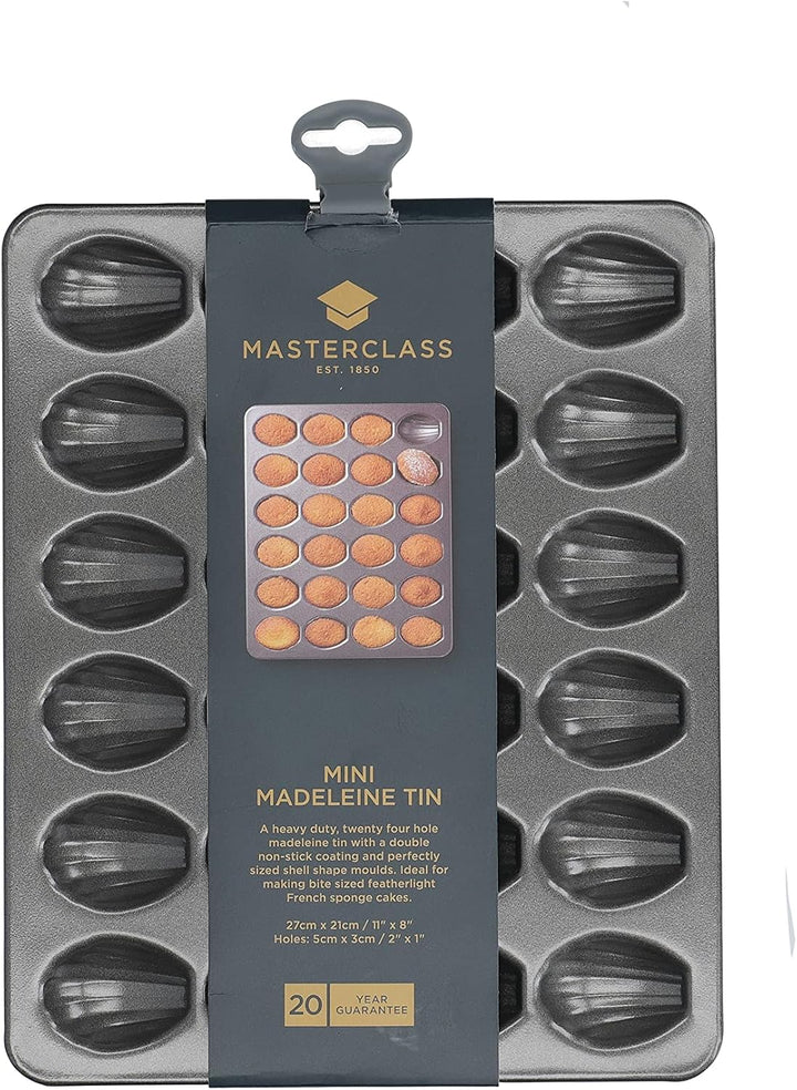 MasterClass Madeleine-Blech mit PTFE-, PFOA- und BPA-freier Antihaftbeschichtung, robuster 1 mm dick