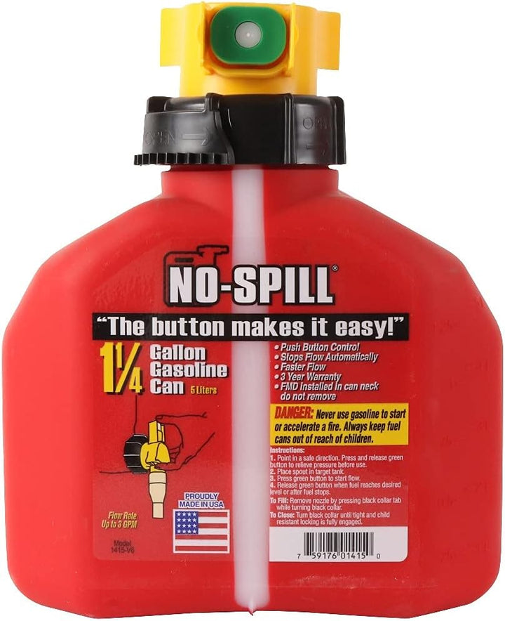 No-Spill 1415 Poly-Gaskanister (CARB-konform). 7.5" x 8" x 10", 7.5" x 8" x 10"