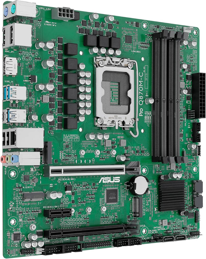 ASUS Pro Q670M-C-CSM Business-Mainboard Sockel Intel LGA 1700 (Micro-ATX, PCIe 4.0, DDR5, Intel-vPro