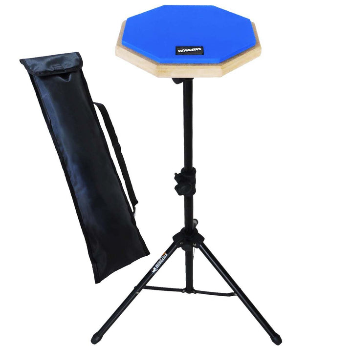 keepdrum DP-BL SET Practice Pad Blau mit Übungspadständer und Bag