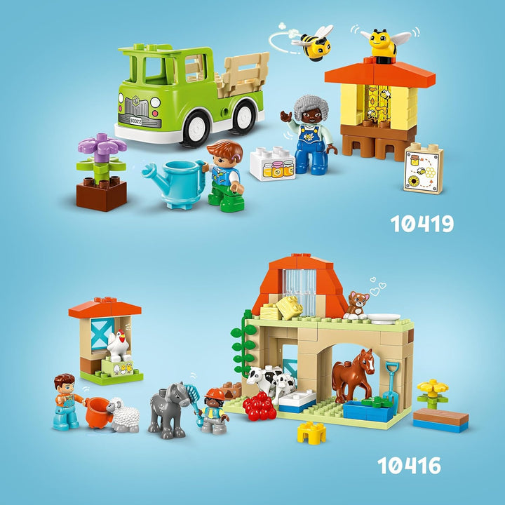 LEGO DUPLO Town Imkerei und Bienenstöcke - Lernspielzeug ab 2 Jahren mit 2 Figuren, Bienen und LKW -