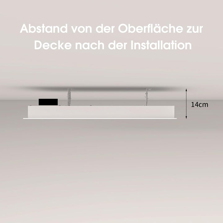 Infrarotheizung Deckenmontage mit Thermostat 1150 Watt, Deckenheizung Infrarot Deckenheizstrahler, A