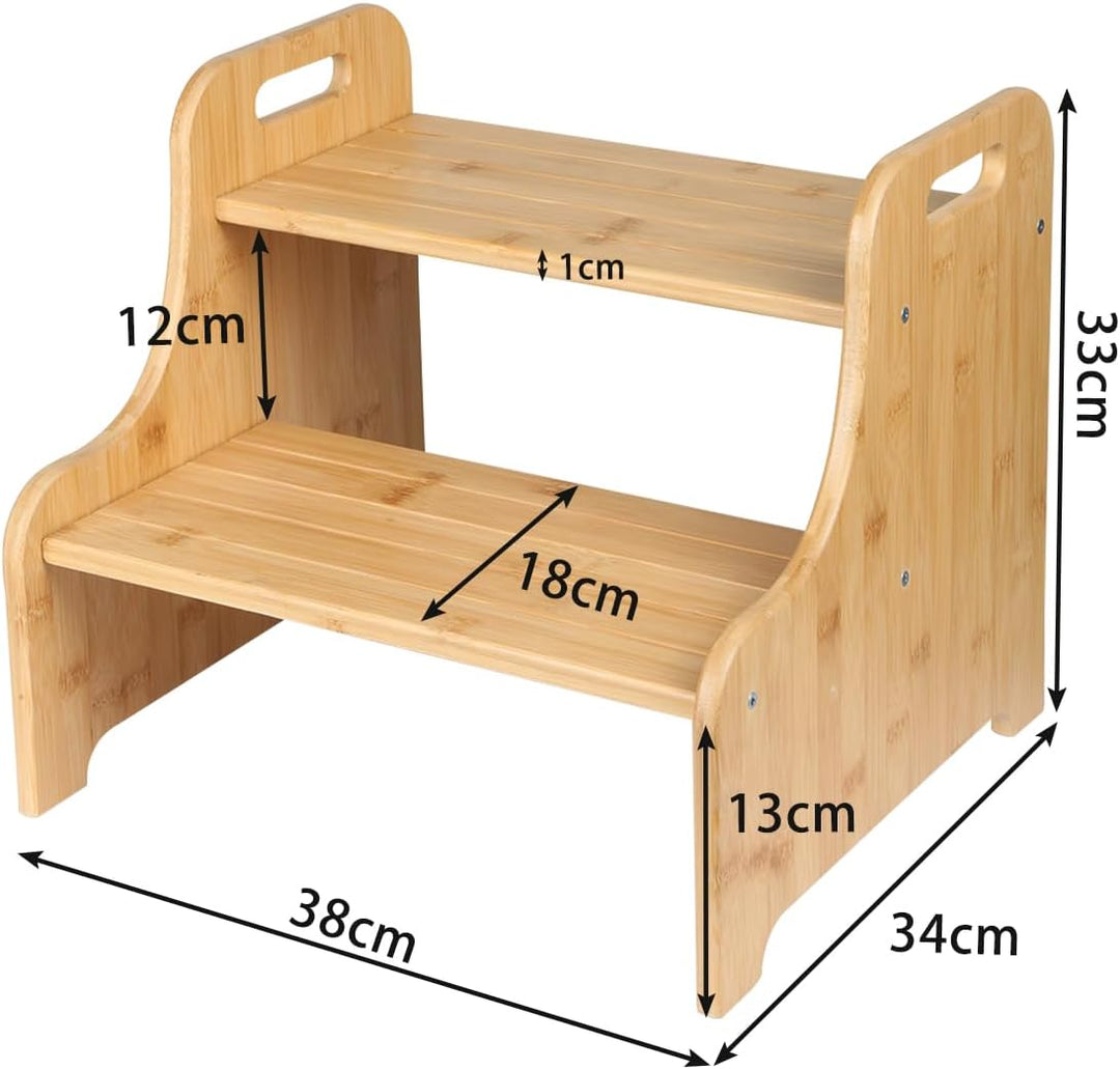 Hocker mit Füssen für Kinder, rutschfest und robust, geeignet für Badezimmer, Küche und Schlafzimmer