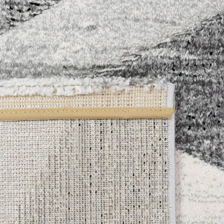 Modern Abstrakter Teppichläufer mit Rautenformen | pflegeleicht | Creme-grau, Grösse 60x110 cm 60 x