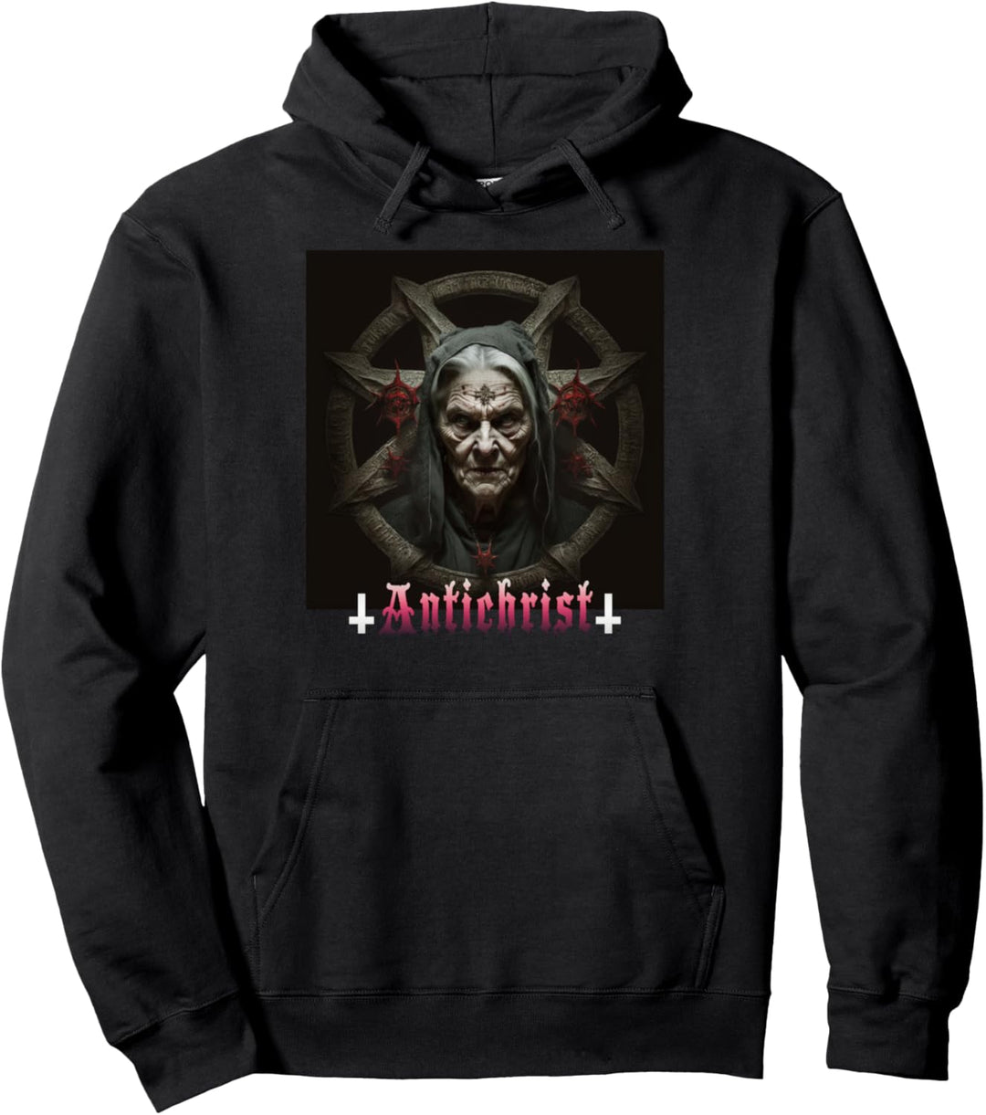 Antichrist, Satan, böse Nonne, Satanist, Gothic, Teufel Pullover Hoodie