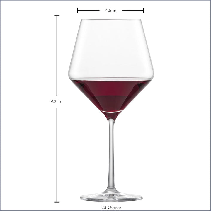 Schott Zwiesel 141104 Pure Bourgogne Goblet, 0.69 L, 6 Stück Single Burgundy goblet, Single Burgundy