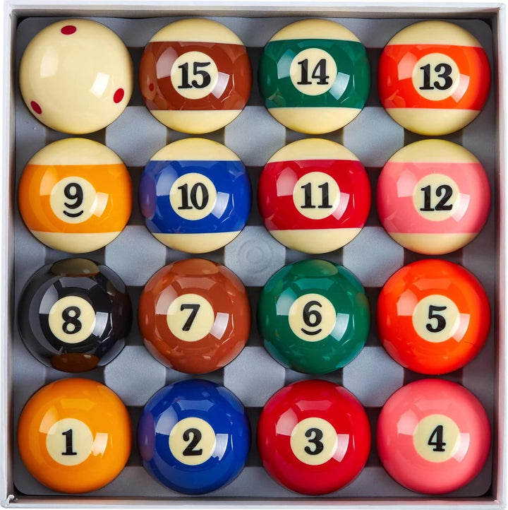 Premium-Billardkugel-Set, Zubehör für den Billardtisch, 16 Kugeln in Standardgrösse (57,2 mm) Turnie