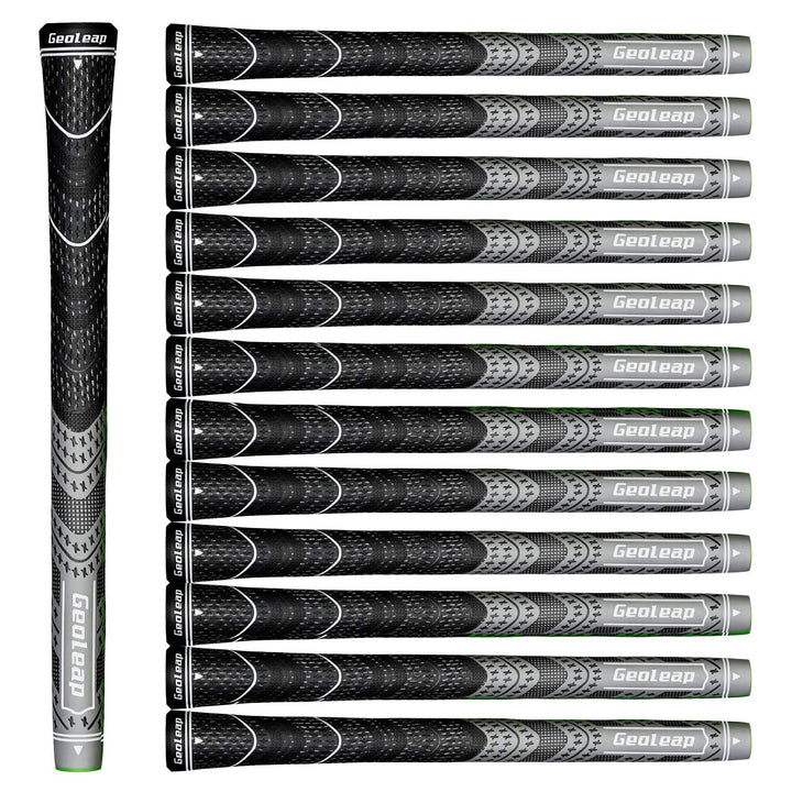 Geoleap Golfgriff-Set, 13 Stück, Cord-Gummimischung, Hybrid-Golfschlägergriffe, Allwetter-Leistung.