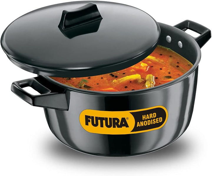 Hawkins Futura Hard Anodised Cook-n-Serve Bowl, 4 Litres, 4 L