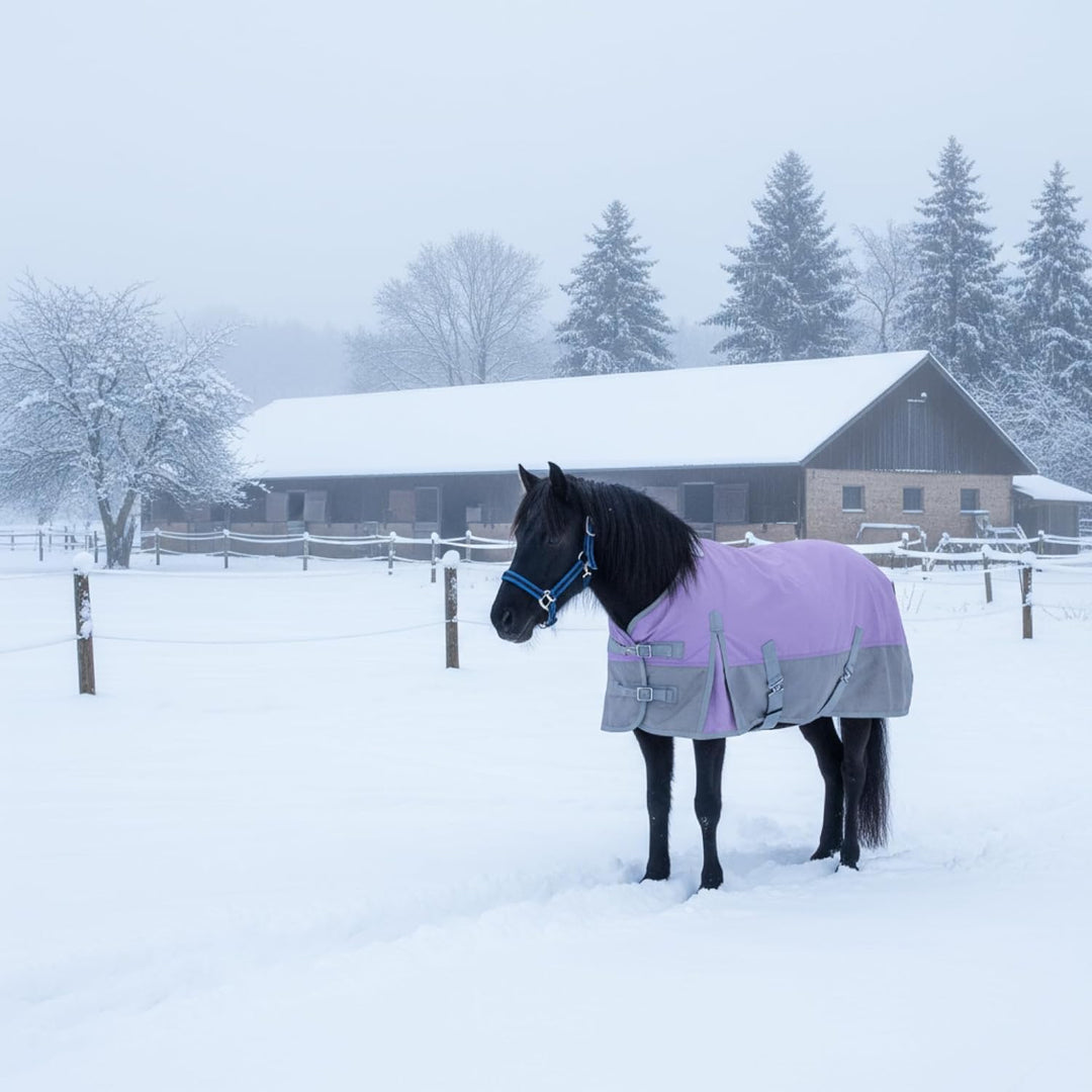 1200D Ponydecke 200g/m² – wasserdichte & Atmungsaktive Regendecke für Ponys, Shetty, Gefütterte Wint