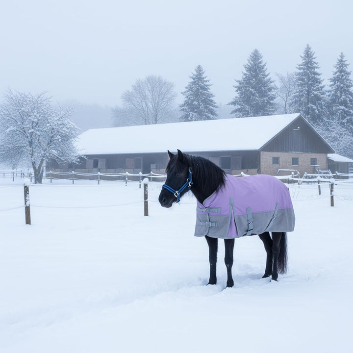 1200D Ponydecke 200g/m² – wasserdichte & Atmungsaktive Regendecke für Ponys, Shetty, Gefütterte Wint