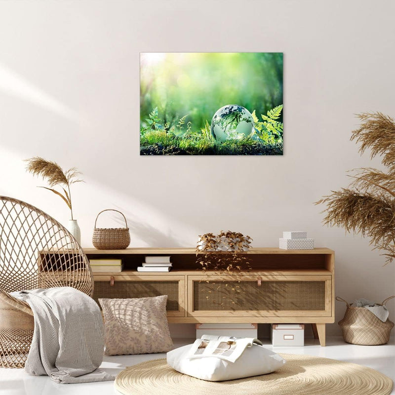 ARTTOR Bilder auf Leinwand natur natur Leinwandbild mit Rahmen 70x50cm Wandbilder Dekoration Wohnzim