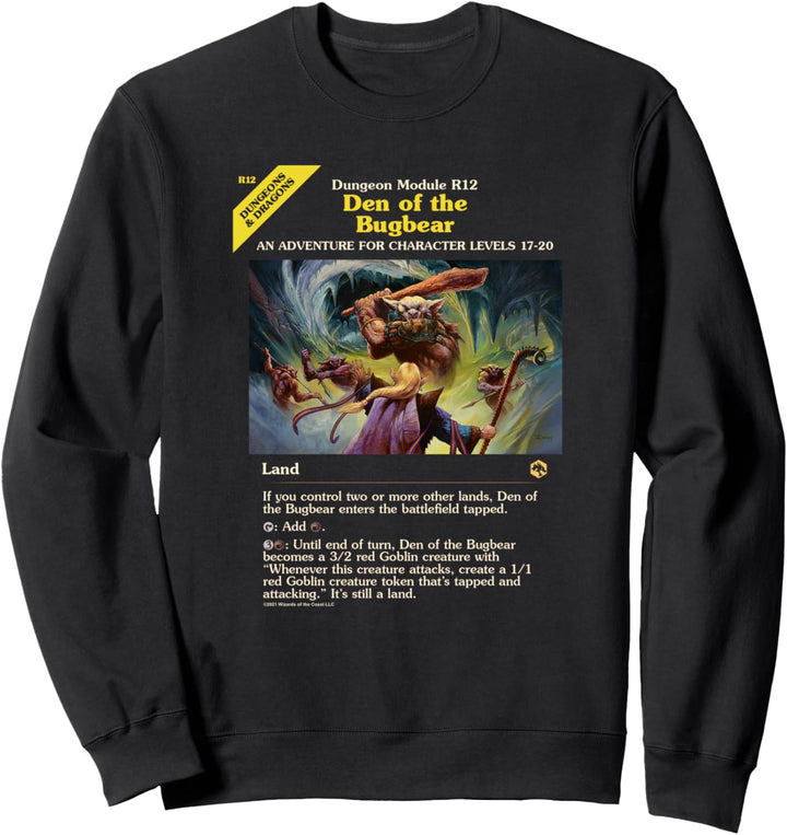 Magic: The Gathering Dungeons & Dragons Bugbear Den Card Sweatshirt