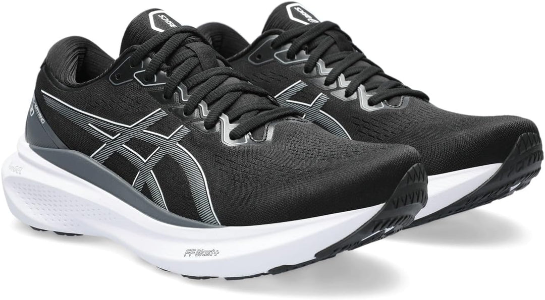 ASICS Kayano 30 Man Running Shoes Blue White 42 EU Schwarzgrau, 42 EU Schwarzgrau