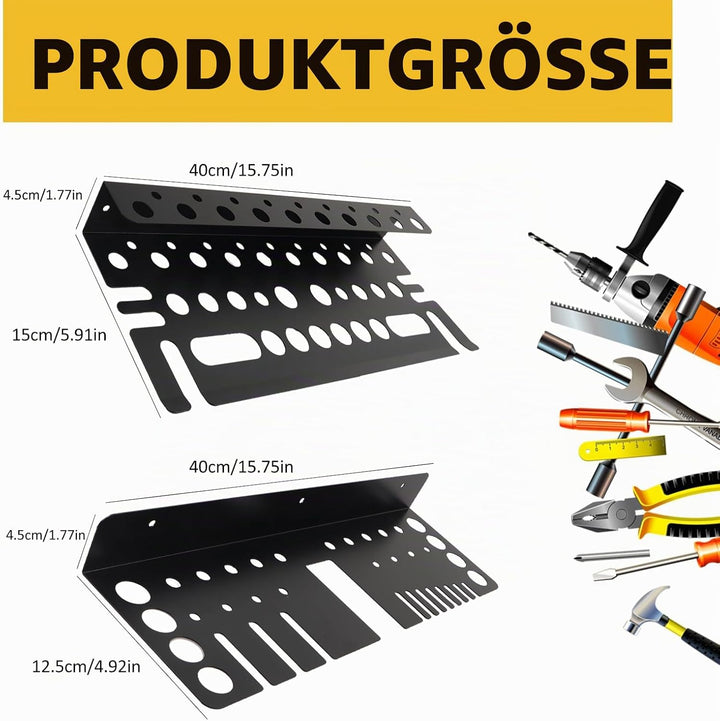MINGBOLIN 2 Stück 40cm Werkzeug Wandhalterung Werkzeughalter Wand Werkzeug Organizer Wand Zangen Wan
