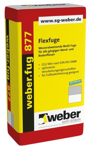 weber.fug 877 - Flexfuge 15 kg Anthrazit, 15 kg Anthrazit
