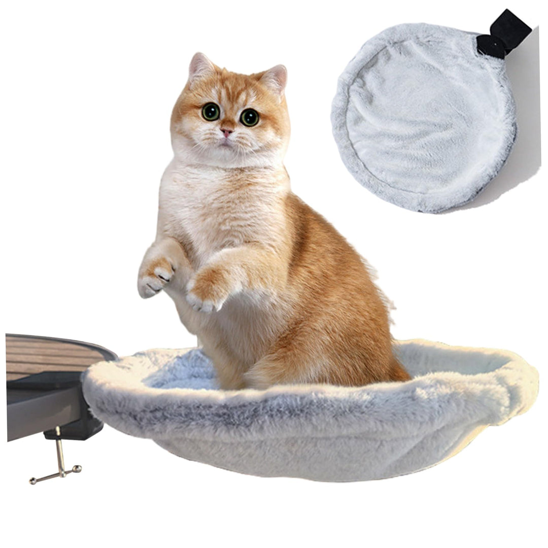 Schreibtisch-Katzenbett, 40 Pfund, Robustes, sicheres Katzen-Schreibtischbett, 16 Zoll breite, warme