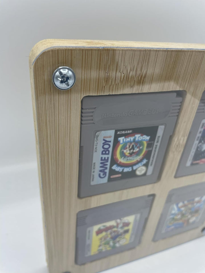 LiftWood Sammelrahmen Aufsteller für Vier Nintendo Gameboy Spiel Halter Display Setzkasten