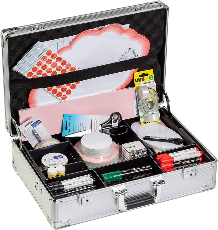 Legamaster Professional Moderationskoffer 3200-tlg. - hochwertiger Koffer aus Aluminium mit Zubehör