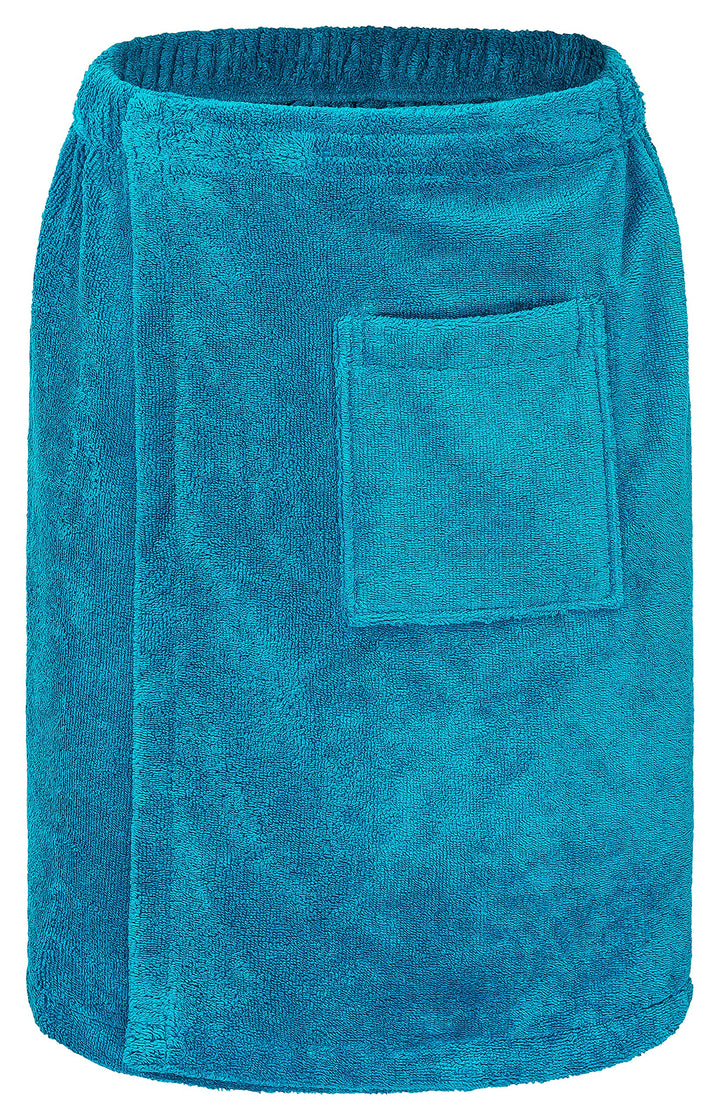 Floringo Luxus Saunakilt/Sauna-Kilt Twin-Star Herren mit Klettverschluss und aufgesetzter Tasche - P