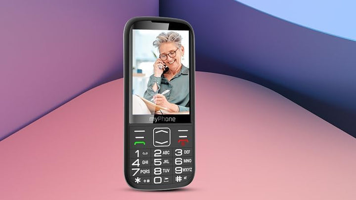 myPhone Halo 4 LTE Tastentelefon für Senioren ohne vertrag seniorhandy, Dual-SIM, grosse Tasten und