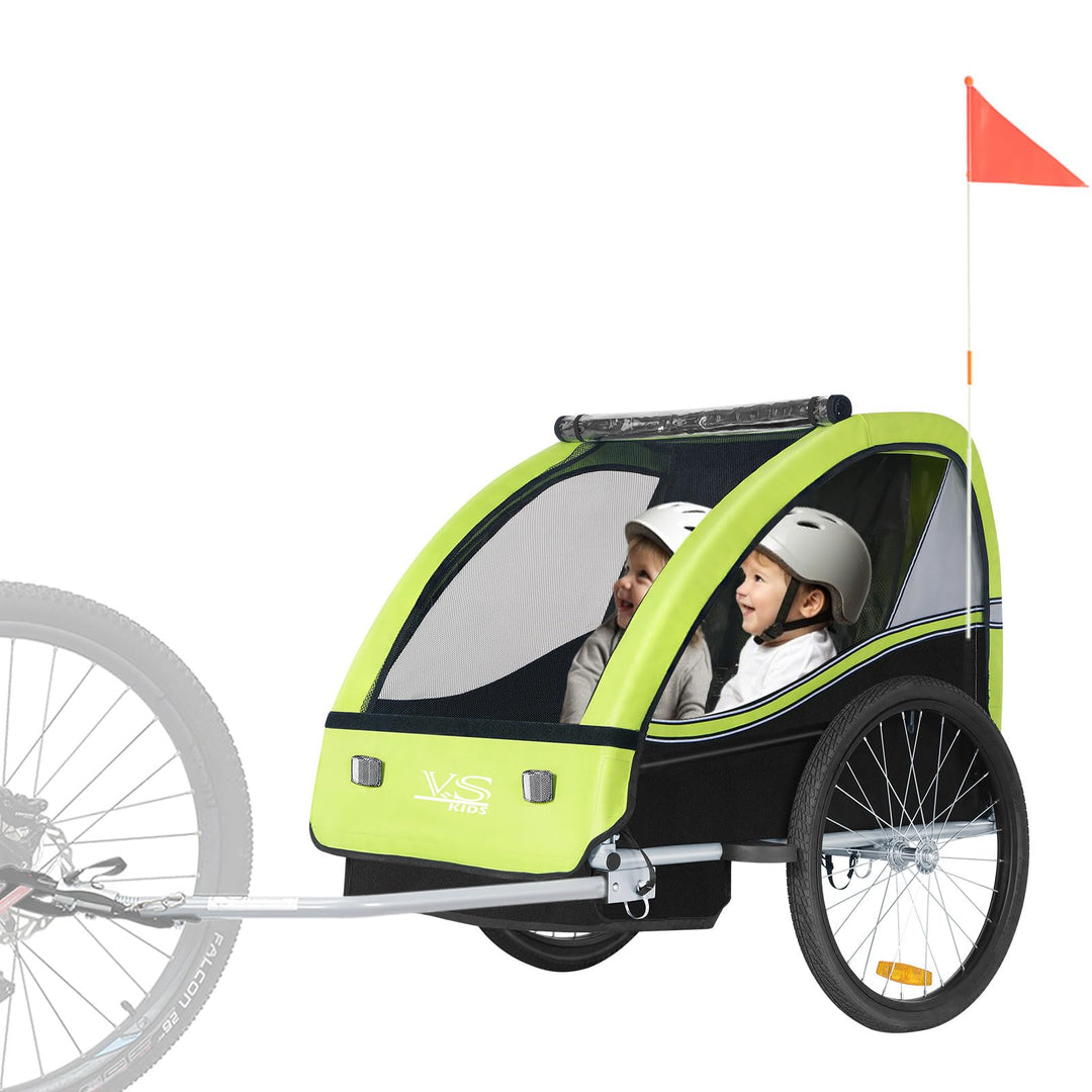 Tiggo VS Kinderanhänger Fahrradanhänger Anhänger Kinderfahrradanhänger 50201 Grün