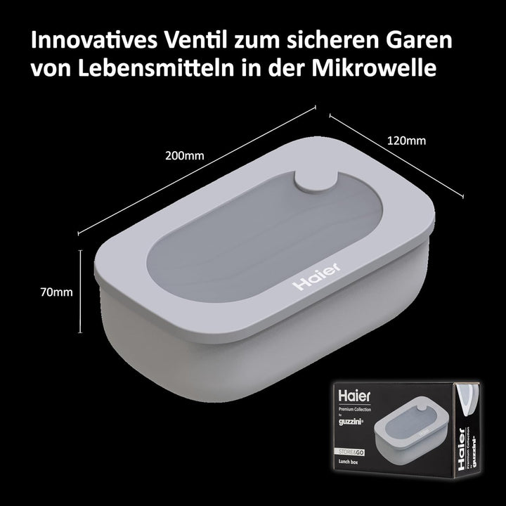 Haier – Luftdichte Lunchbox mit Innenbehälter/Lagerung von Lebensmitteln im Kühlschrank oder Gefrier