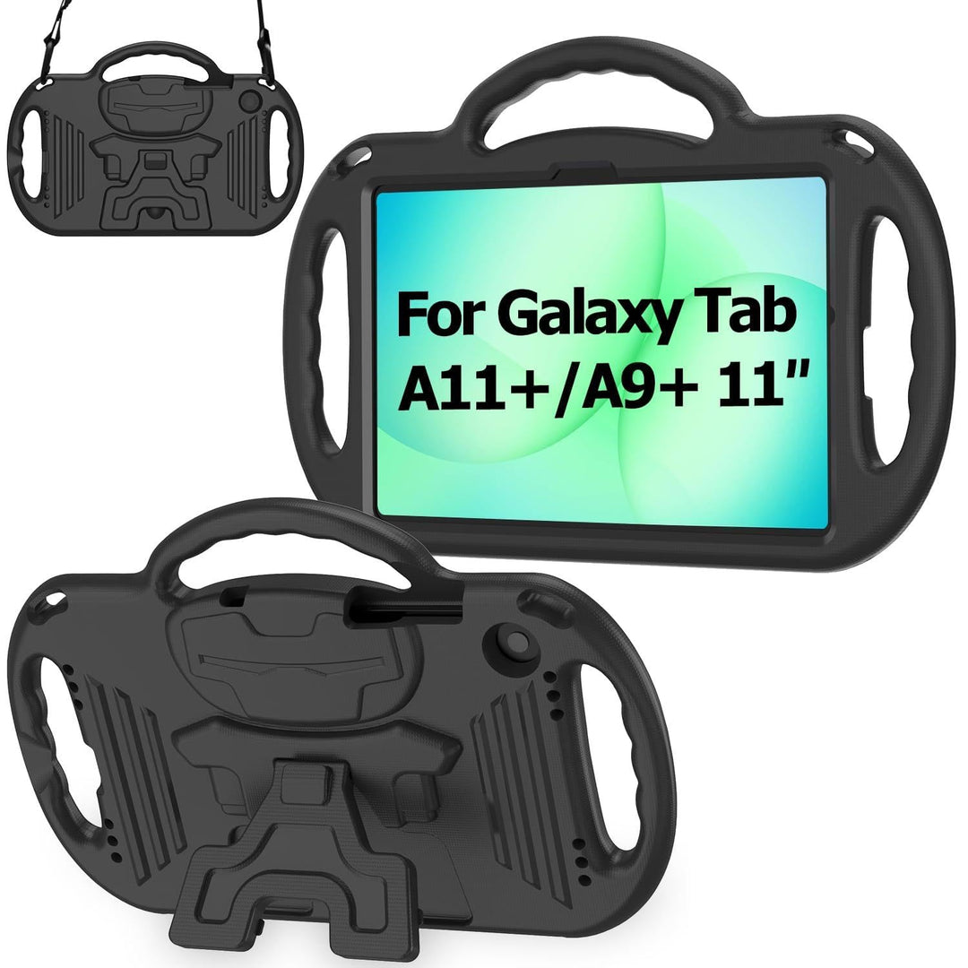 AVAWO Kinder-Schutzhülle für Samsung Galaxy Tab A9+/A9 Plus 11 Zoll 2023, mit Band, stossfest, leich