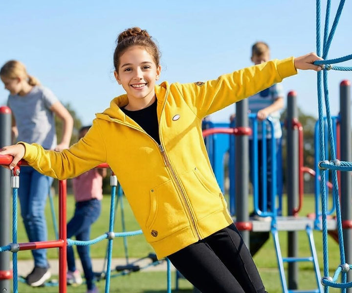 Ragwear Mädchen Sweatjacke Nesie Zip Sweatshirt mit Kapuze und Reissverschluss Übergangsjacke Sweate