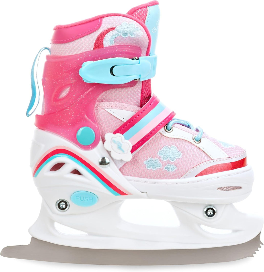 RAVEN 4in1 Inline Skates Triskates Rollschuhe Schlittschuhe Inliner für Kinder Mädchen verstellbar 2