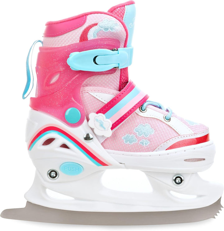 RAVEN 4in1 Inline Skates Triskates Rollschuhe Schlittschuhe Inliner für Kinder Mädchen verstellbar 2