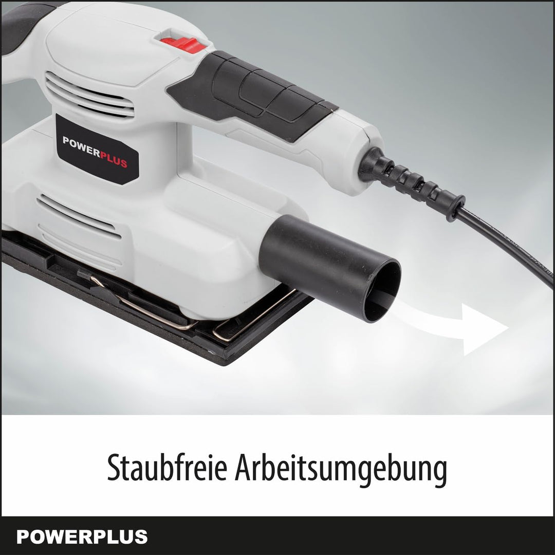 Powerplus Elektro-Schwingschleifer POWC40100 - Schleifmaschine 150W - Schleifpapier 185 x 90 mm - 24