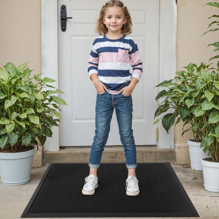 DEXI Fussmatte aussen 60 x 90 cm, extrem rutschfeste Schmutzfangmatte, langlebig Fussabtreter aussen