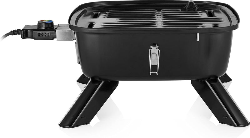 Princess Barbecue - Hybrid Grill, mit Strom oder Holzkohle, ideal für den Camping-Urlaub, 2000 Watt,