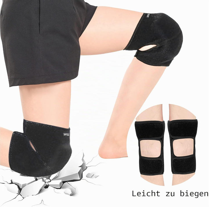 ONTYZZ Kinder Knieschützer Jungen Mädchen Einstellbar Weich Knieschoner mit Verdickten SBR Pad Guard