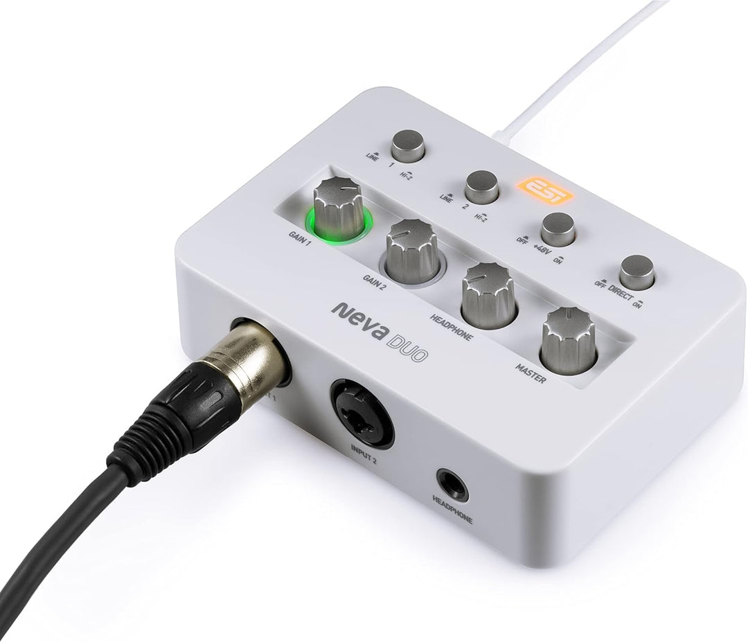 ESI Neva Duo | Professionelles 24-bit / 192 kHz USB Audio Interface, Neva Duo