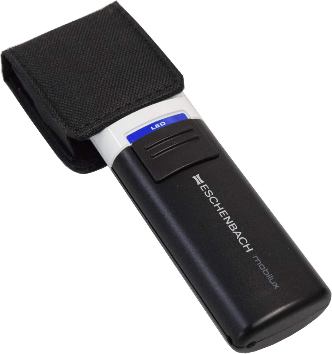 Eschenbach Optik Handlupe mobiluxLED mit LED-Beleuchtung und 12,5X-Vergrösserung Linsengrösse: (Ø) 3