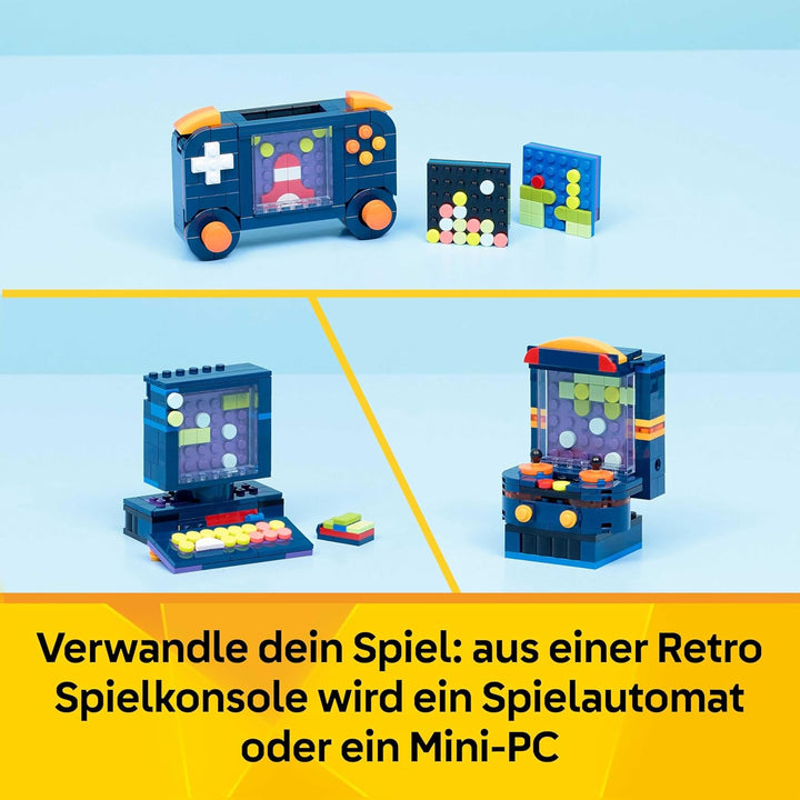 LEGO Creator 3-in-1-Set Retro-Spielkonsole - Kinder Spielzeug & Bauset - Modellbau mit 3 Bauoptionen