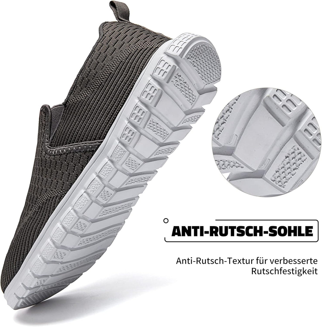 Oltyutc Herren Sneakers Slip On Schuhe Laufschuhe Sportschuhe Tennisschuhe Walkingschuhe Bequem Atmu