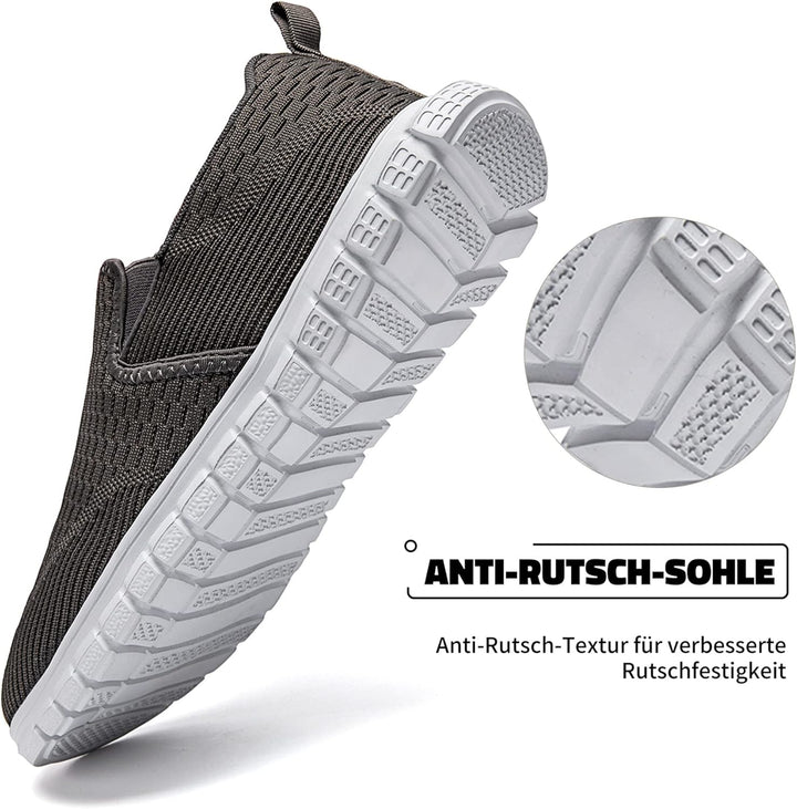 Oltyutc Herren Sneakers Slip On Schuhe Laufschuhe Sportschuhe Tennisschuhe Walkingschuhe Bequem Atmu
