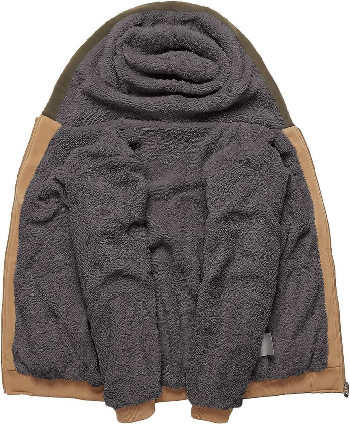LLdress Kinder Fleecejacke Jungen Kapuzenjacke Sweatjacke Warme Winterjacken Jungen Kapuzenjacke mit