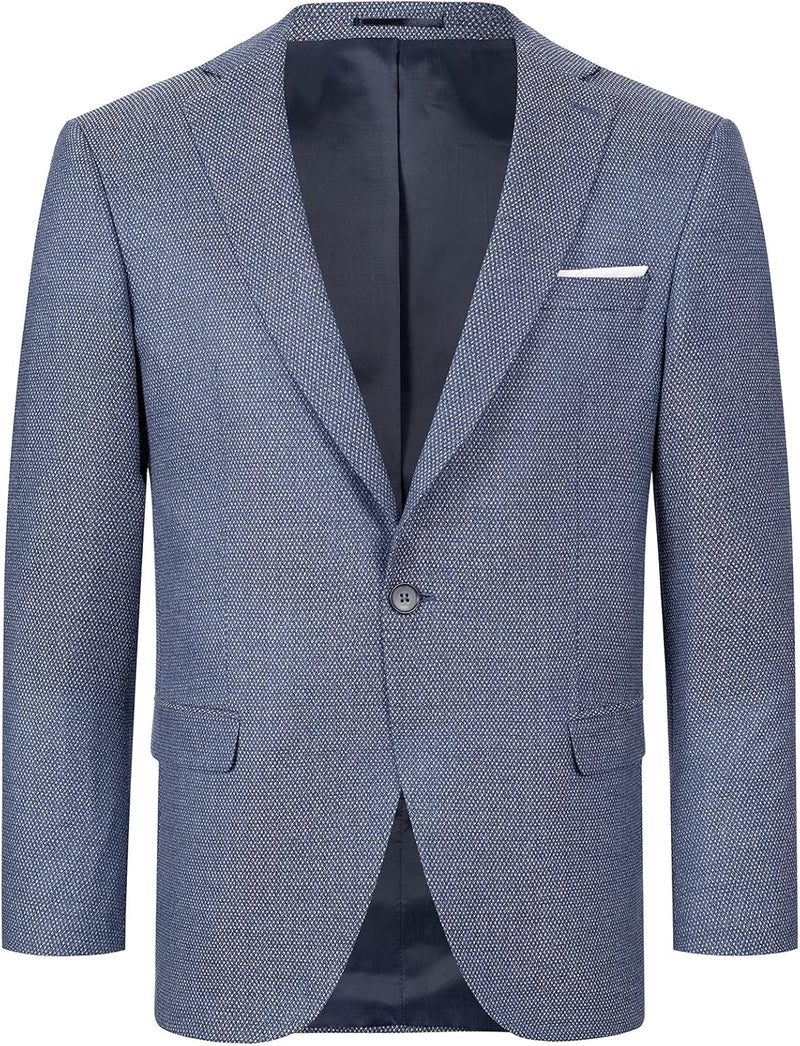Indumentum Herren Sakko Blazer IJS-100 S Blau, S Blau
