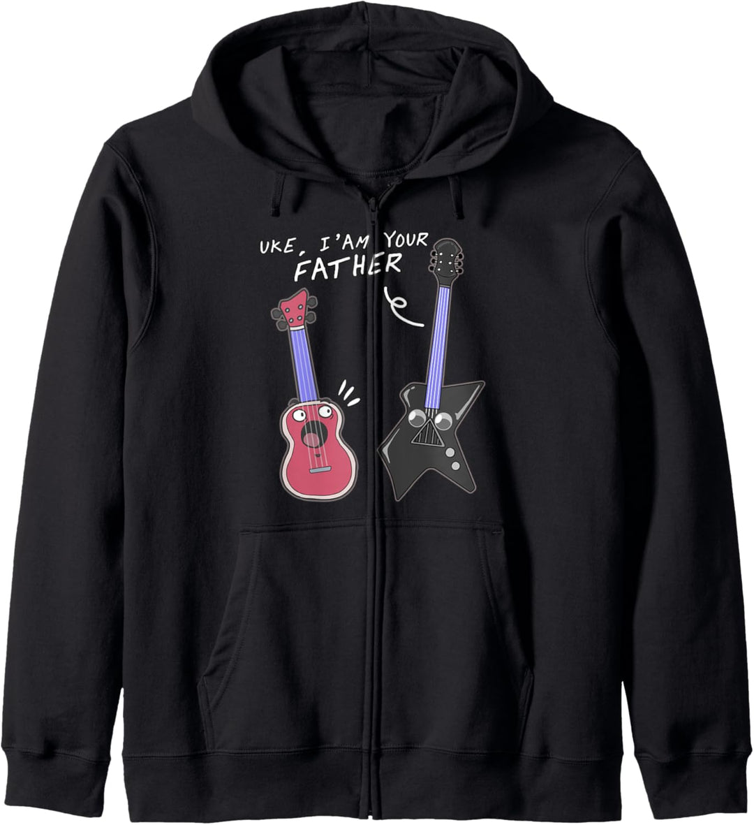 Lustiges Uke Ich Bin Dein Vater Ukulele E Gitarre Musiker Kapuzenjacke
